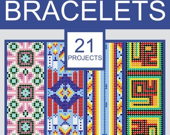 Loom Beaded Bracelets. Book of Patterns 1. 21 Projects