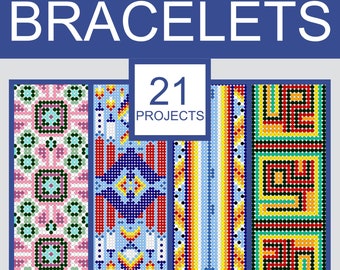 Loom-Perlenarmbänder. Buch der Muster 1. 21 Projekte