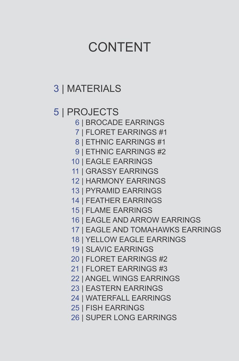 Book of Patterns 1 21 projects Brick Stitch Seed Bead Earrings