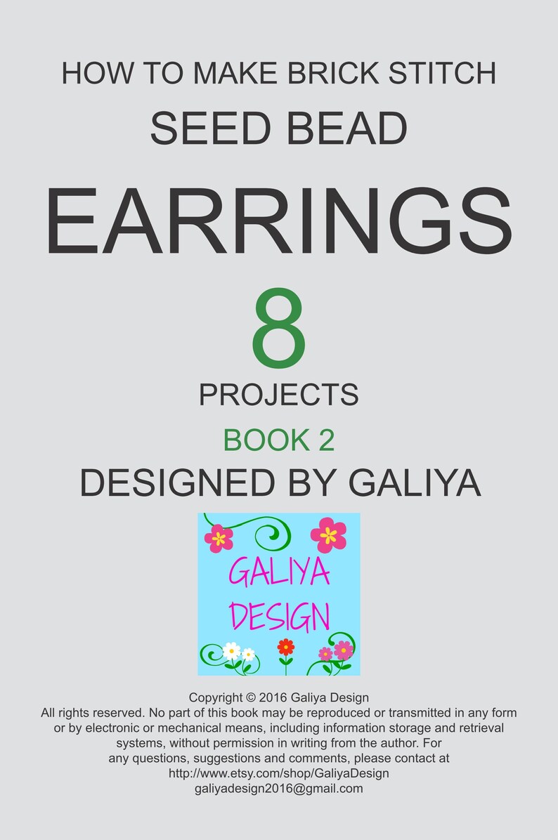 How to Make Brick Stitch Seed Bead Earrings 8 Projects Book 2