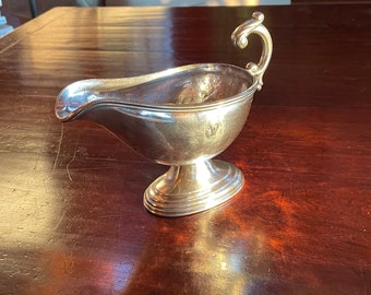 Watergate Hotel in Washington DC, Huge Vintage Silver Plated Gravy Boat, Circa early 1980s