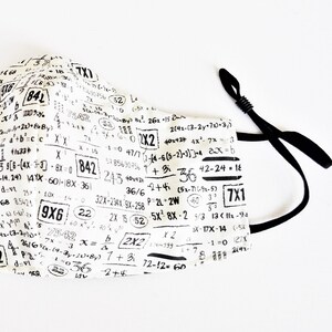 Creamy Math Equations Pandemic Mask