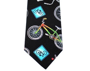 Retro Bicycles Necktie