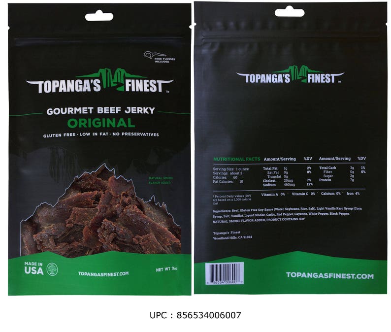 Homemade Gourmet, Gluten Free Beef Jerky, Healthy, with a Pepper Kick image 2