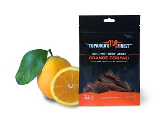 Homemade Orange Teriyaki Beef Jerky, Gluten Free, Premium Beef, Healthy,  Beef jerky