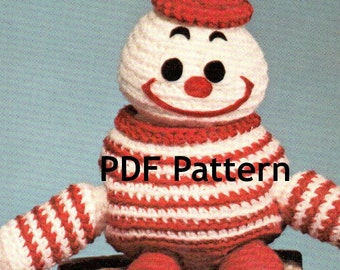 Humpty Dumpty Take Apart Toy, Vintage 1970's Crochet Pattern, Amigurumi, Stuffed Animal, Digital Download, PDF Instant