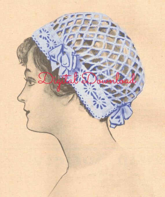 Antique 1920s Peach Silk Boudoir Cap Crochet Lace Edwardian Flapper Hat AS IS Edwardian Lace Boudoir Cap With Peach Ribbon Work and Hand  main image 2