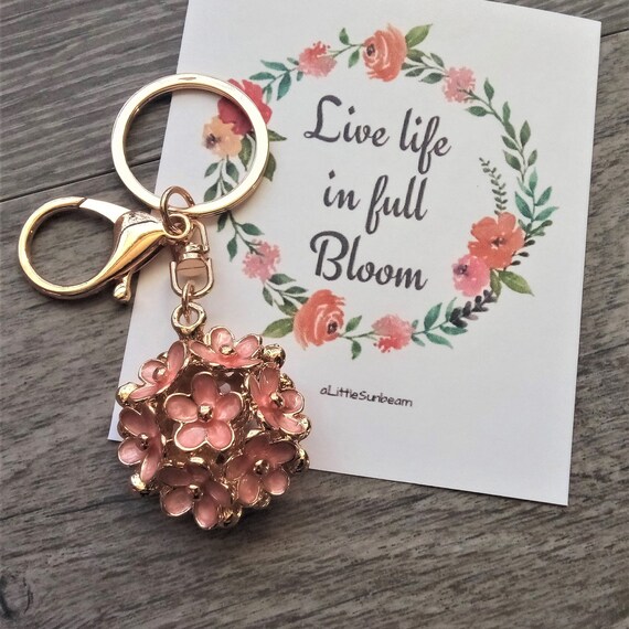 Flower Keychain Mother FRIEND Love Keyring Flower Bouquet 