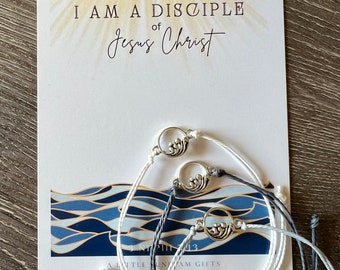 I Am A Disciple of Christ WAVE String Bracelet ym yw Youth Conference Seminary gifts Girls Camp gift Young Women Theme Camp Pura Vida Style