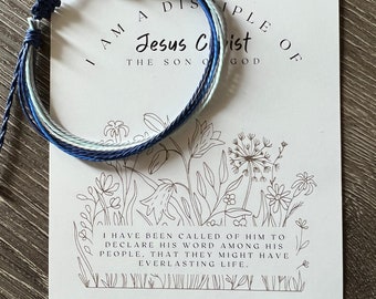 2024 LDS Youth Theme MUJLTI STRING bracelet I Am A Diciple Of Christ Christmas Birthday gift Young Women Missionary yw gifts Primary Faith