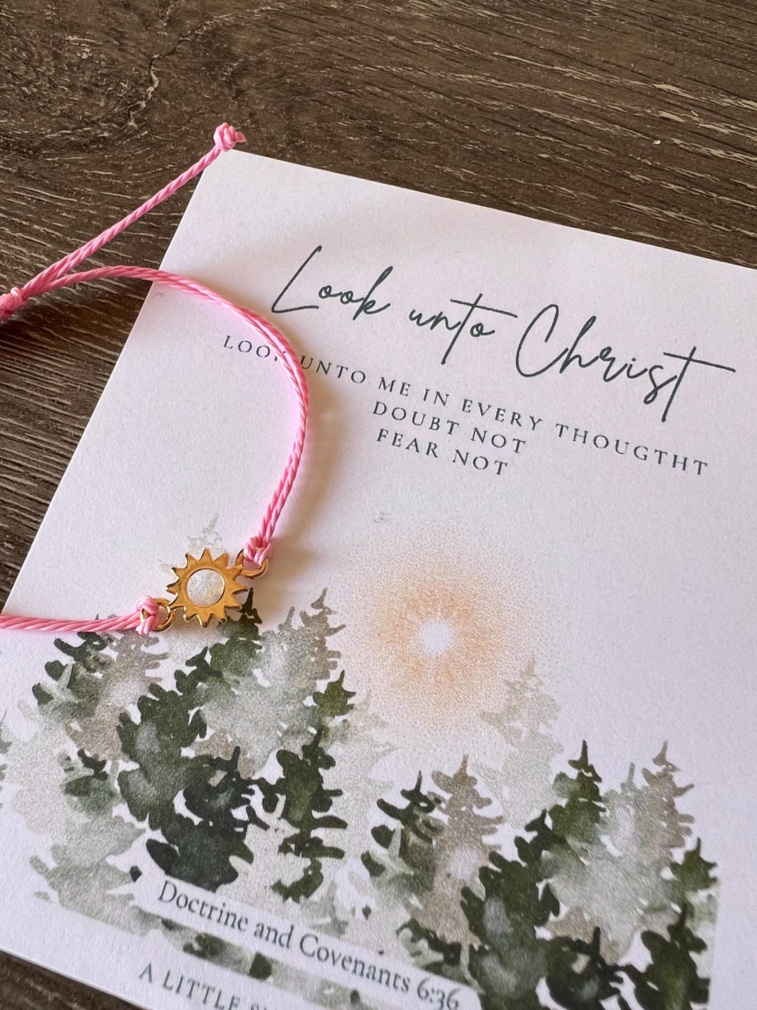 LOOK Unto CHRIST Sun String Bracelet 2025 Young Women Gift Relief ...