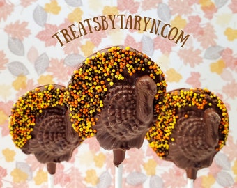 Turkey chocolate lollipops. Turkey pops. Thanksgiving treats. Thanksgiving pops. Thanksgiving lollipops. Thanksgiving gift. turkey treats