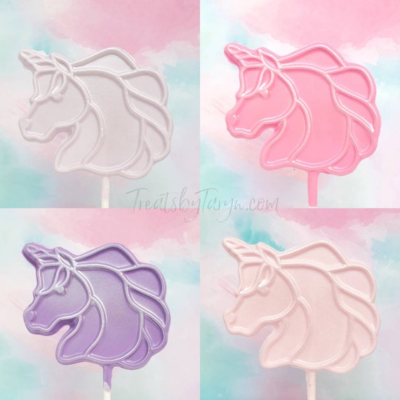 Unicorn chocolate lollipops. UNI LOLLIPOPS. unicorn lollipops. unicorn treats. unicorn party treats. unicorn party favor. uni party. unicorn