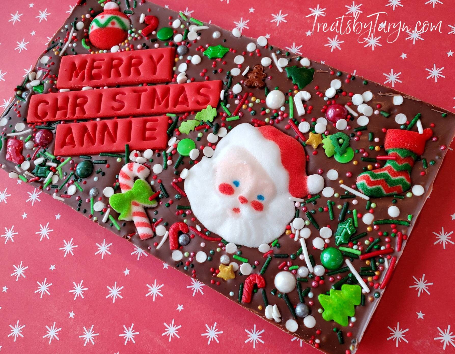 Stocking Filler or Christmas Eve Box Gift Personalised Christmas Chocolate Bar