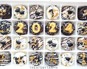 Graduation Chocolate Covered Oreos: Mini Treat Gift Set