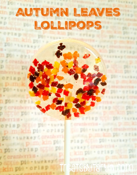 Autumn Leaves Lollipops. autumn lollipops. fall lollipops. fall treats. autumn treat. fall ya'll. halloween treats. fall party decor. leaves