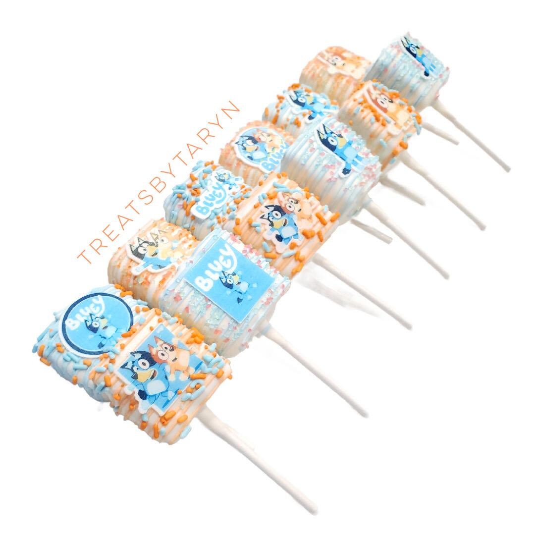 Blue Dog Chocolate Covered Rice Krispies. Blue Treat. Blue Dog Treats ...
