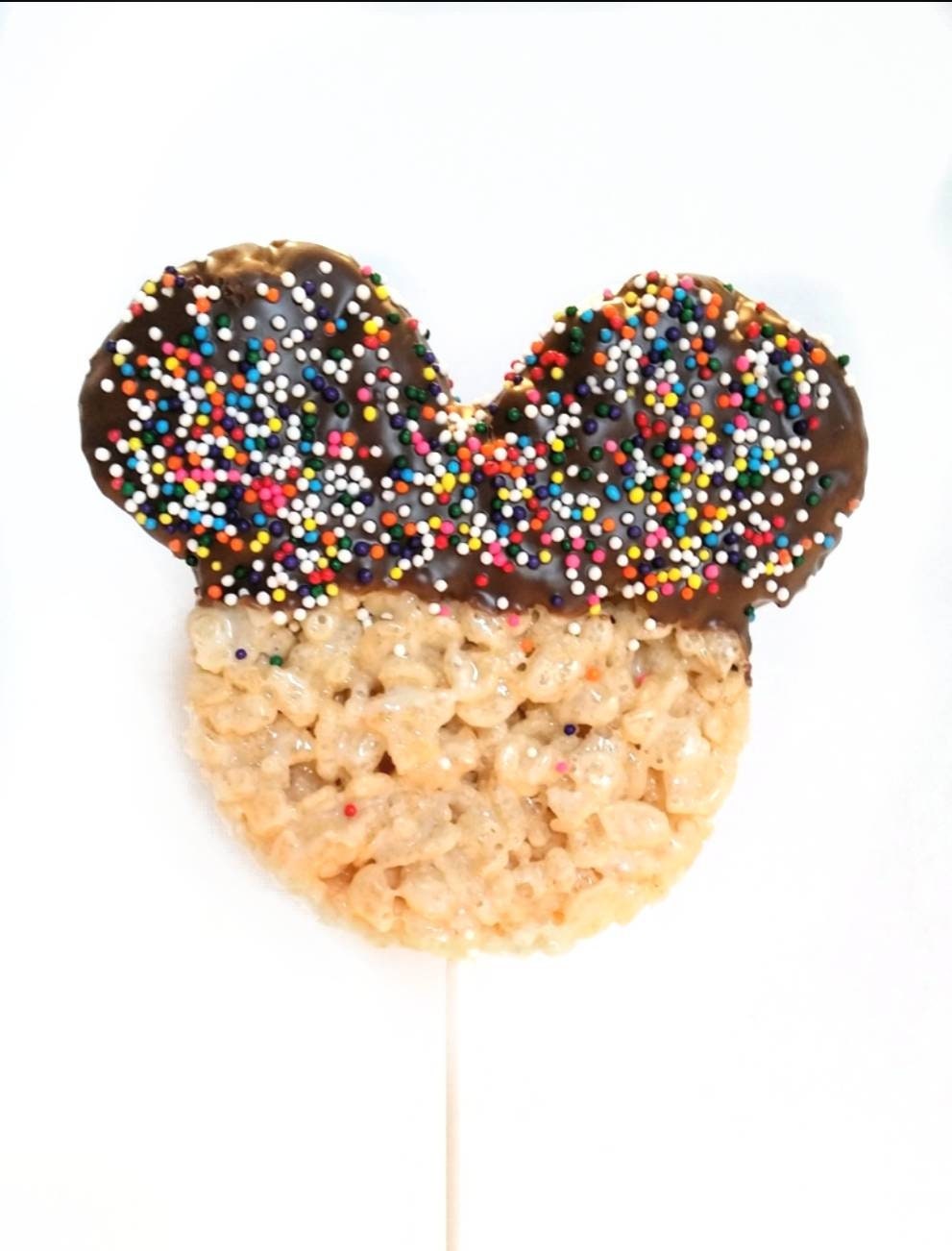 Mickey Rice Ky Mickey Rice Krispie Treats: Chocolate Covered, Sprinkled (12) - Etsy