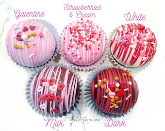 Gourmet Hot Cocoa Bombs: Valentine's Day Flavors (4)