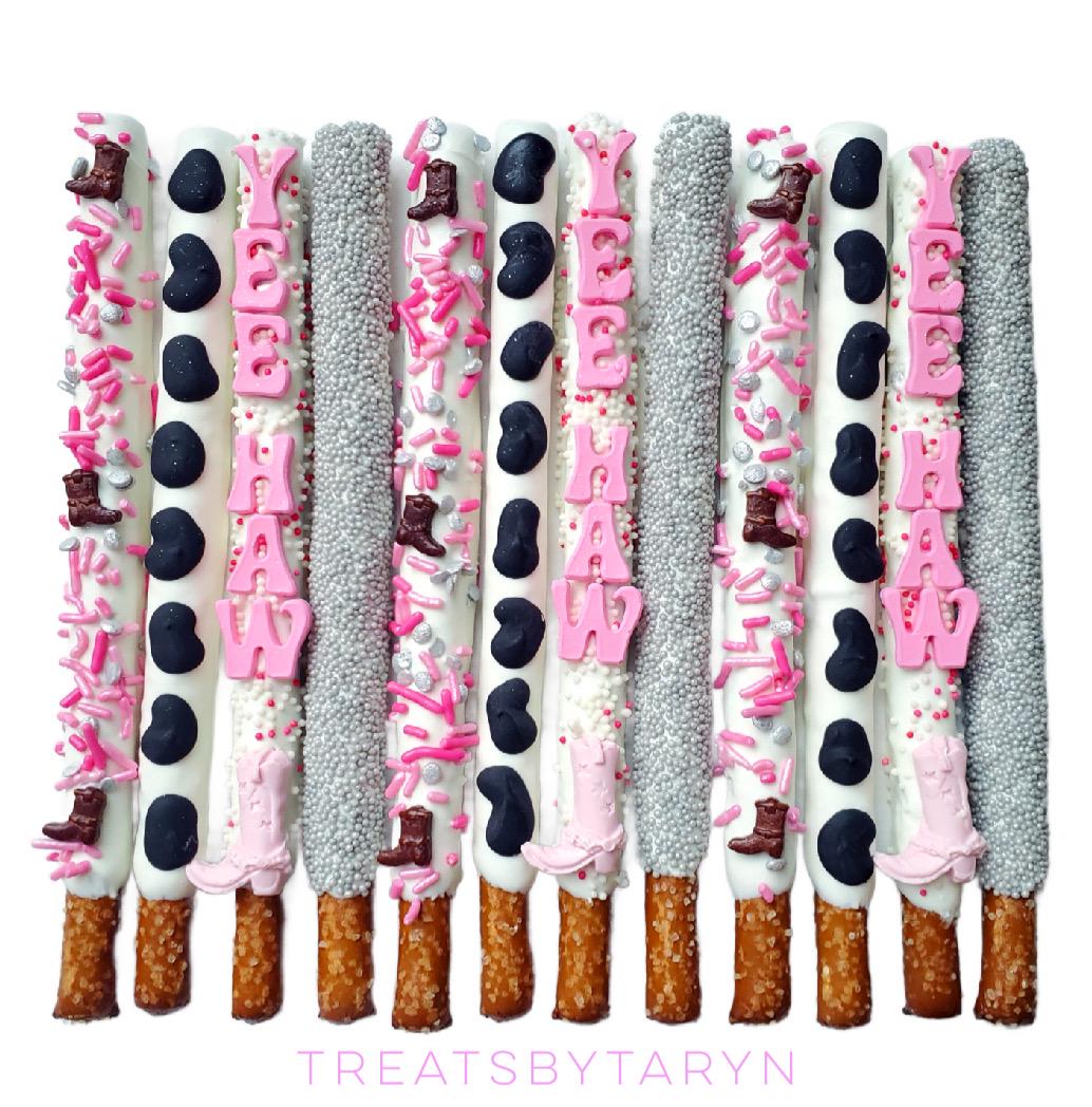 Disco Cowgirl Chocolate Covered Pretzels: Western Party Favors (12pk) -  Etsy Israel