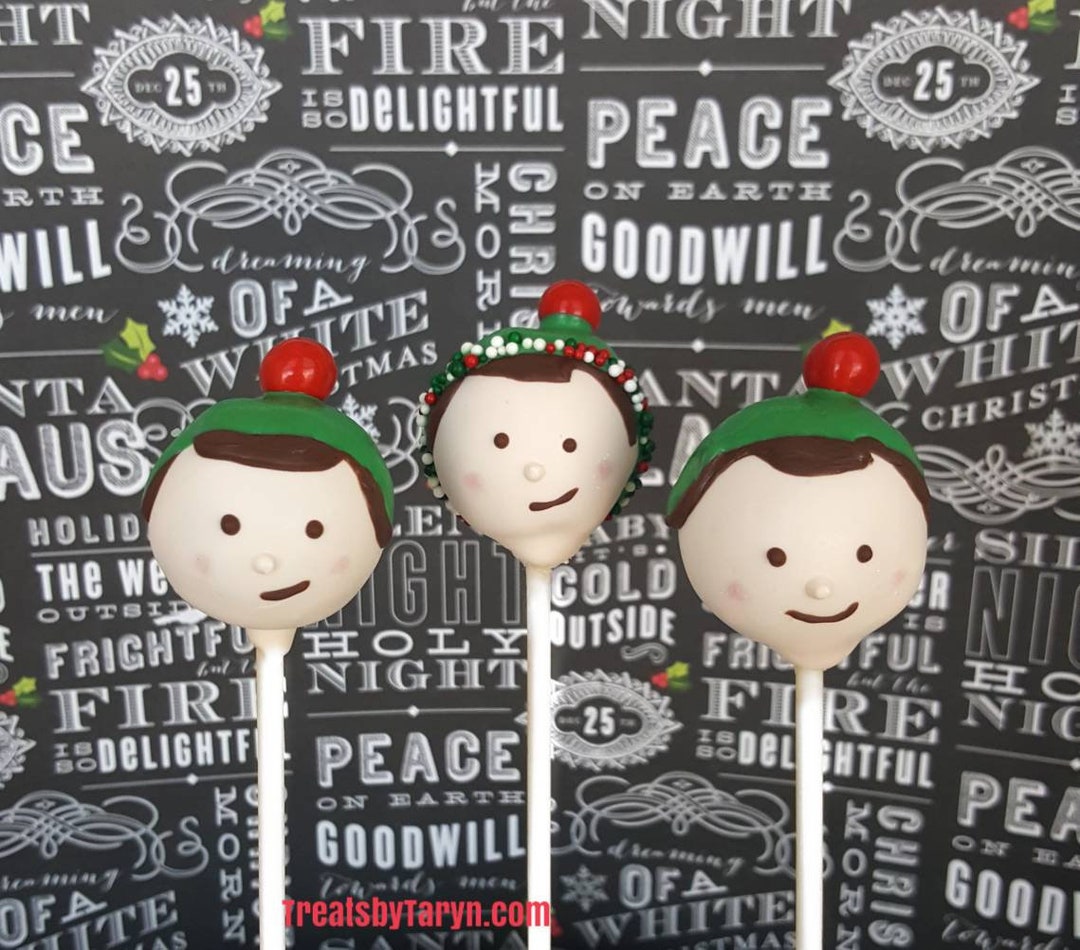 Elf Cake Pops. Stocking Treats. Christmas Treat. Christmas Cake Pop