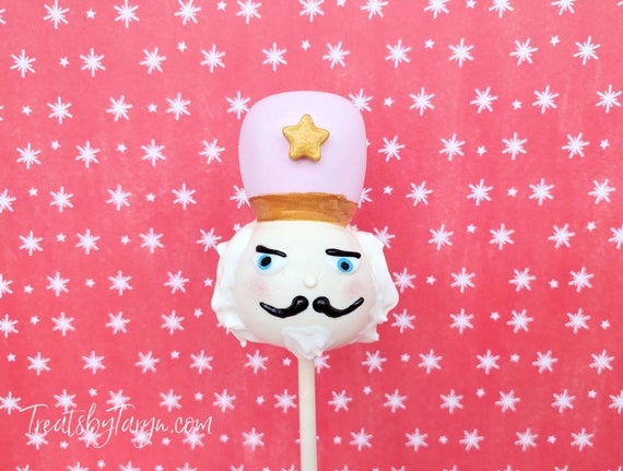 Nutcracker cake pops. Christmas cake pops. Christmas treats. Christmas favors. Cake pops. Chocolate treats. Nutcracker party