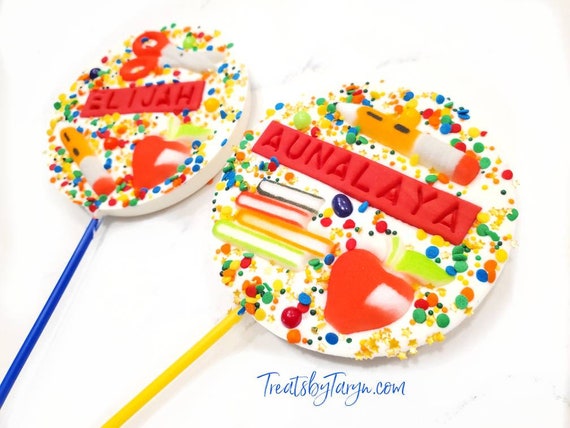 Back to school personalized chocolate lollipop. School lollipop. Teacher treats. Teacher chocolate. Teacher gifts.