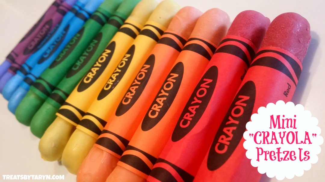 CRAYON Pretzels - Etsy