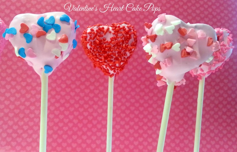 Valentine's Day HEART cake pops image 1