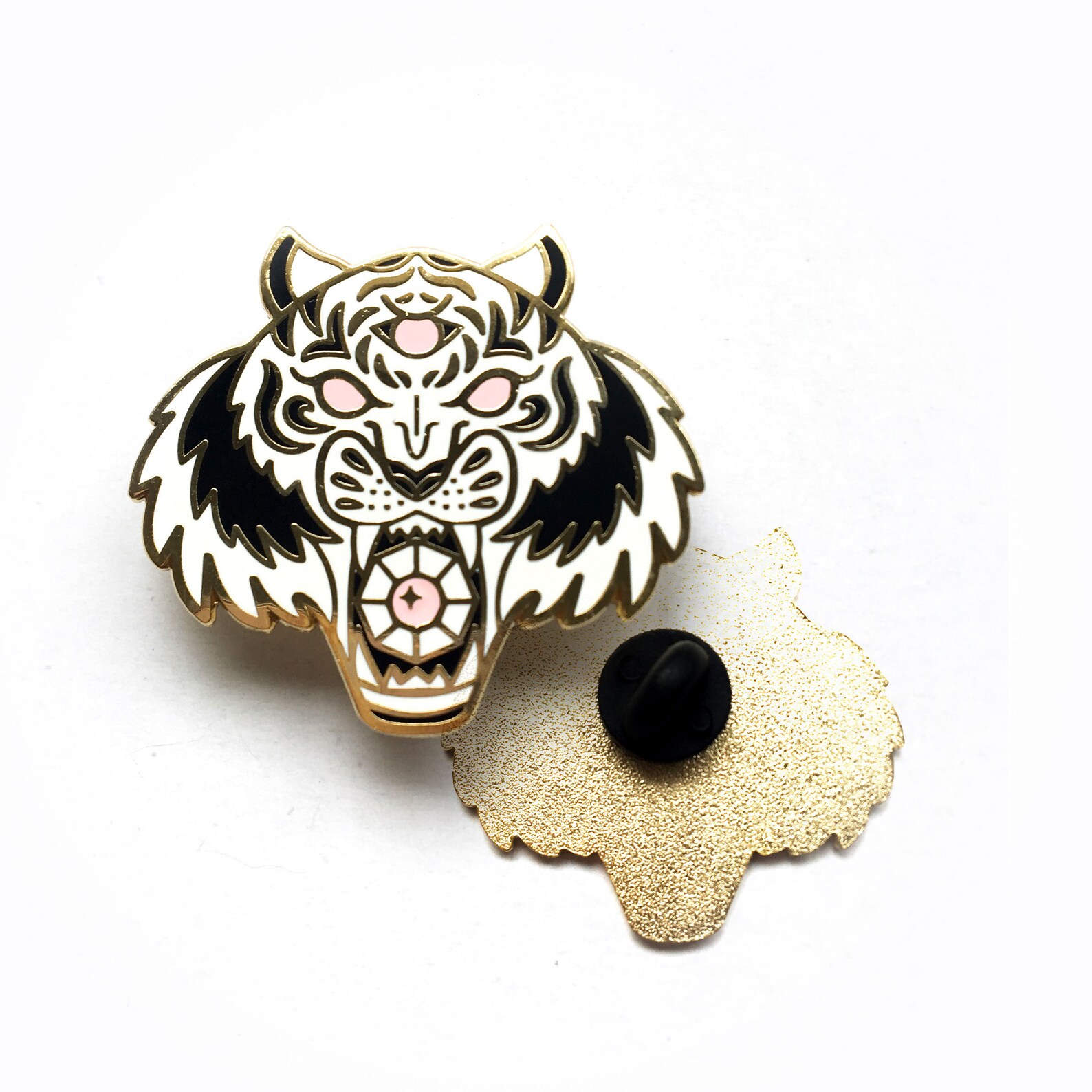 Tiger Enamel Pin Badge | Etsy