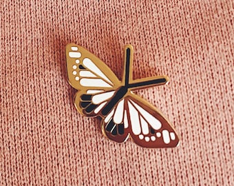 Butterfly Enamel Pin Badge