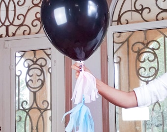 Gender Reveal Confetti Balloon with Tassel – Petite Collection