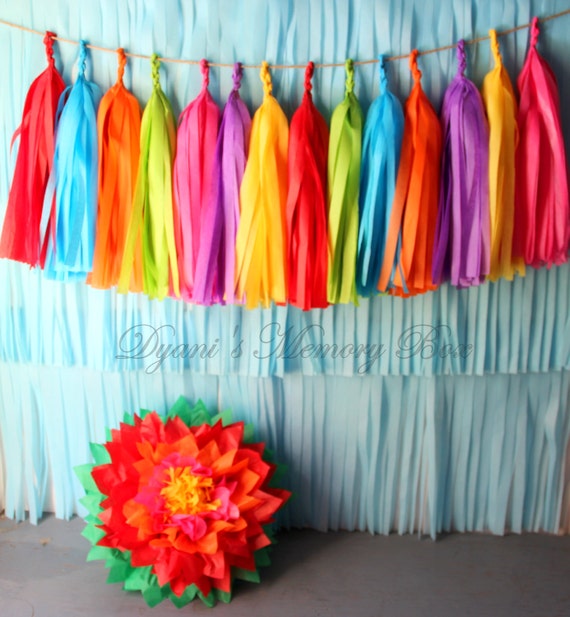 Large Tassels, Handmade Tassels, Bright Color Tassels, Artisan Made, Fiesta  Decoration, Fiesta Decor, Gift for Her 