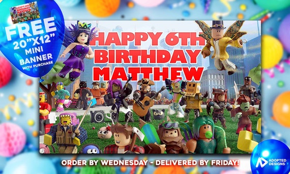 Customize Level 21/25/30/40 Unlocked Birthday Banner Roblox -  Portugal