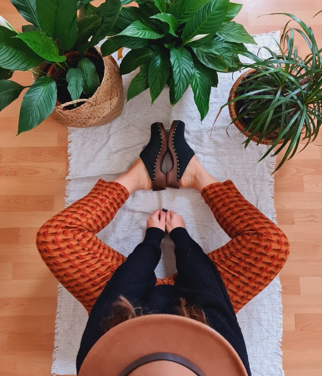 Black Clog Mules for Women / Low Heel Studded Mules / Sandgrens ...