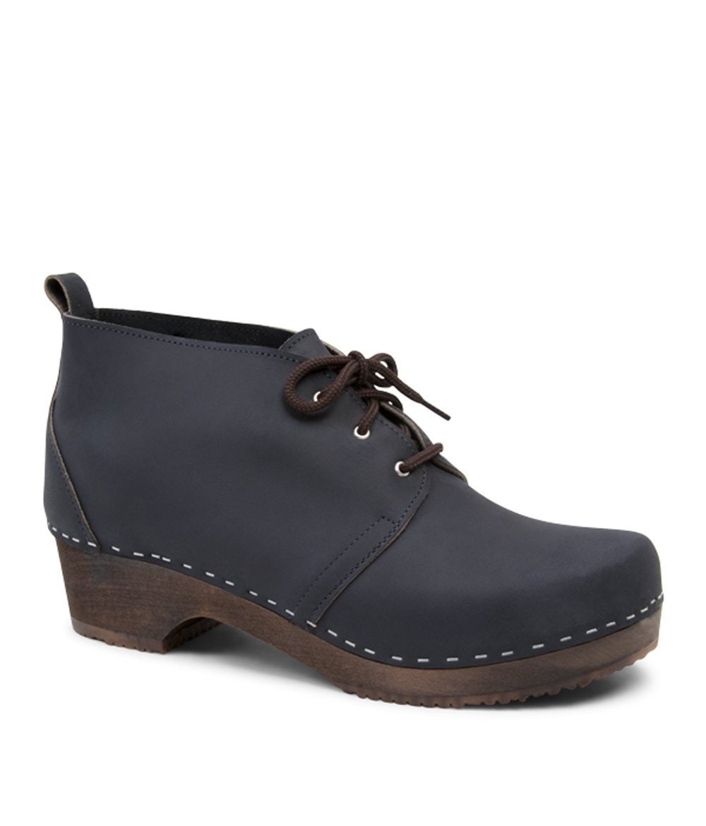 clog lace up boots
