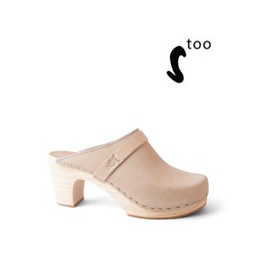50% OFF Sandgrens Too / Swedish Wooden Clogs for Women / Sandgrens Clogs / Maya Mules / Women High Rise Shoes / Leather Clogs / Sand