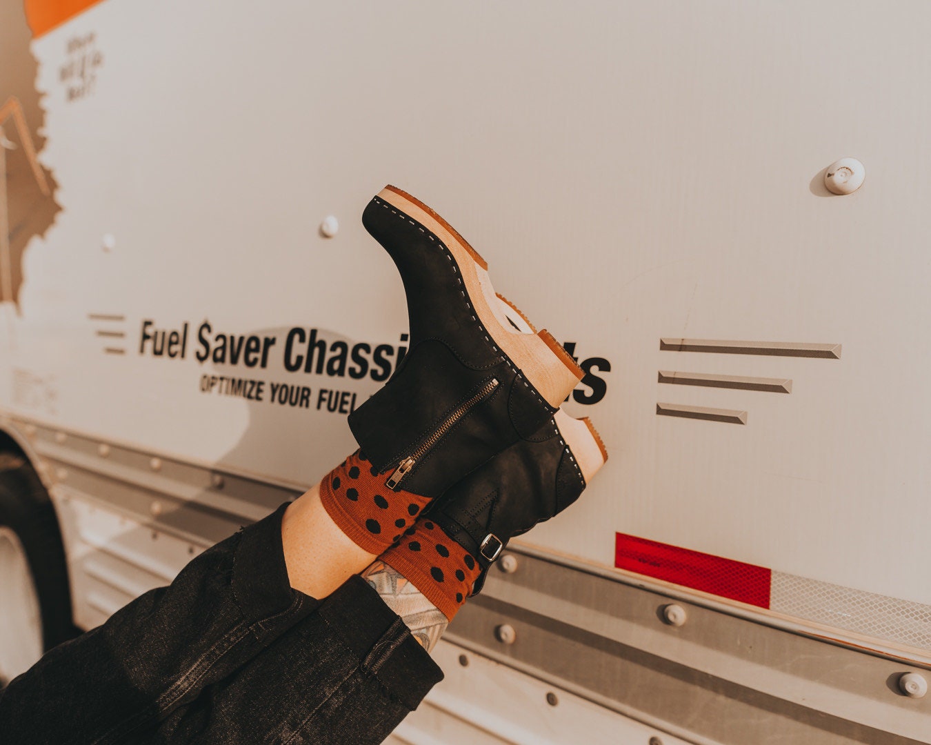 Sale / Swedish Wooden Boots for Women / Sandgrens Clogs / New York Low Heel / Women Boots Clogs / Leather Boots / Black