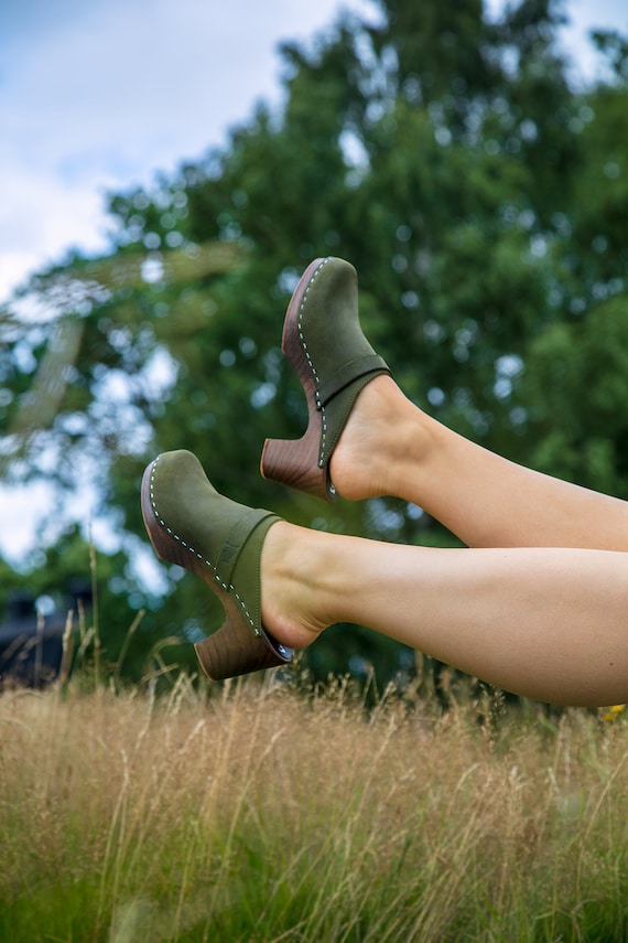 Swedish Wooden Clogs for Women / Sandgrens Clogs / Maya Mules - Etsy