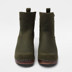 Swedish Wooden Boots for Women / Sandgrens Clogs / Manhattan High Heel ...