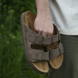 David Tate Women's Leather Cork Slide Sandals | Warm Slide-On Sandals For Spring & Summer - View #8