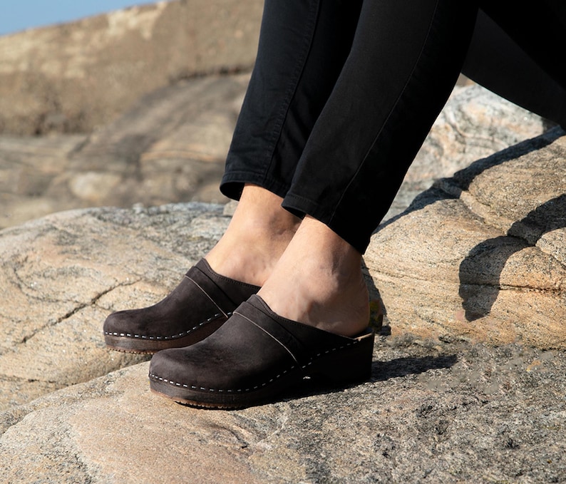 Mens Clogs, Clog Mules, Wooden Clogs, Men Leather Mules, Handmade ...