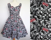 Zombie Dress The Walking Dead Fabric - Handmade To Order MEASUREMENTS REQUIRED See full details and 2nd picture