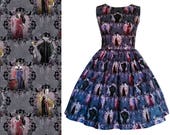 Dress Disney Villains Fabric - Hand made To Order MEASUREMENTS REQUIRED See full details and 2nd picture - Cruella, Maleficent, Grimhilde