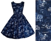 Dress Fantastic Beasts Fabric - Hand made To Order . Newt Scamander - Harry Potter