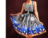 Striped Dress Beetlejuice Costume Sandworm - please read full details - Handmade To Order Measurements Required