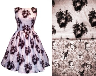 Disney Villains Fabric Dress- Handmade To OrderAny Size - Cruella, Maleficent, Grimhilde