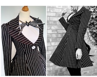 Jack Skellington Inspired Costume Nightmare Before Christmas Cosplay - Custom Made  Steampunk Costume Dress, Jacket, Bow Tie -  Disney Bound
