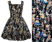Day of the Dead Dress - Dia de los Muertos - Handmade To Order MEASUREMENTS REQUIRED See full details and 2nd picture