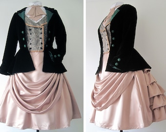 Femme Eigth Doctor Who Cosplay Paul McGann- Hand Made To Order -  Coat, Waistcoat, Skirt and Cravat
